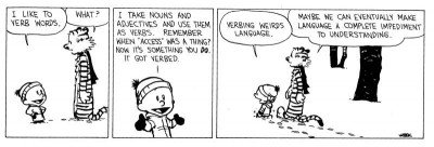 Verbing Weirds Language